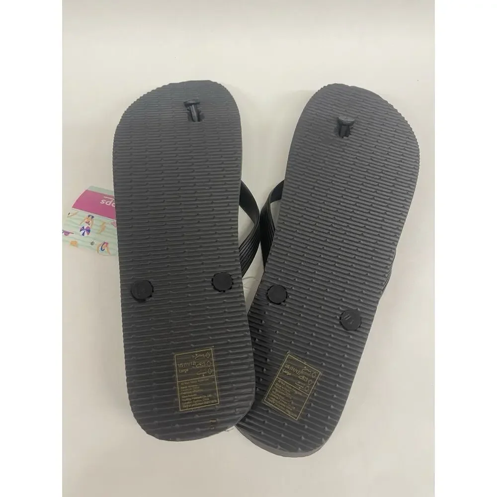 Men's Flip Flops Sandals‎ Summer Sandal Size (10-11) Large Camouflage Gray